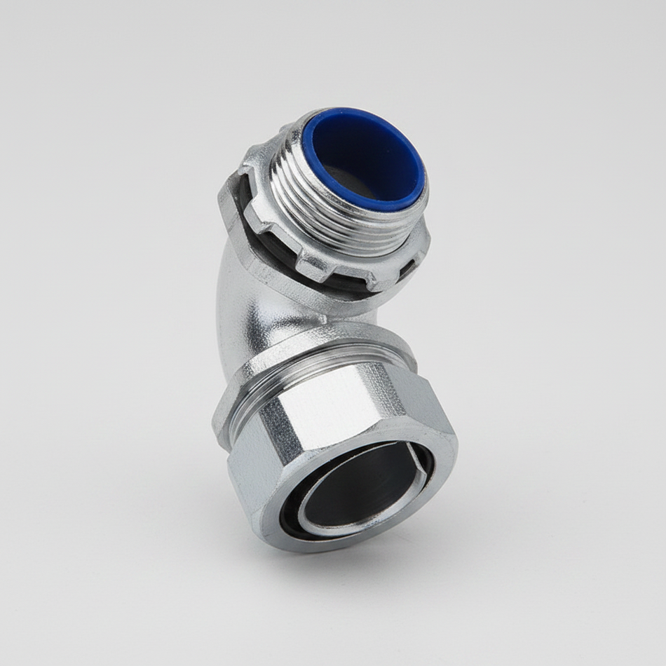 DWJ - Angle Type (Flexible To Box) Elbow 900 Connector