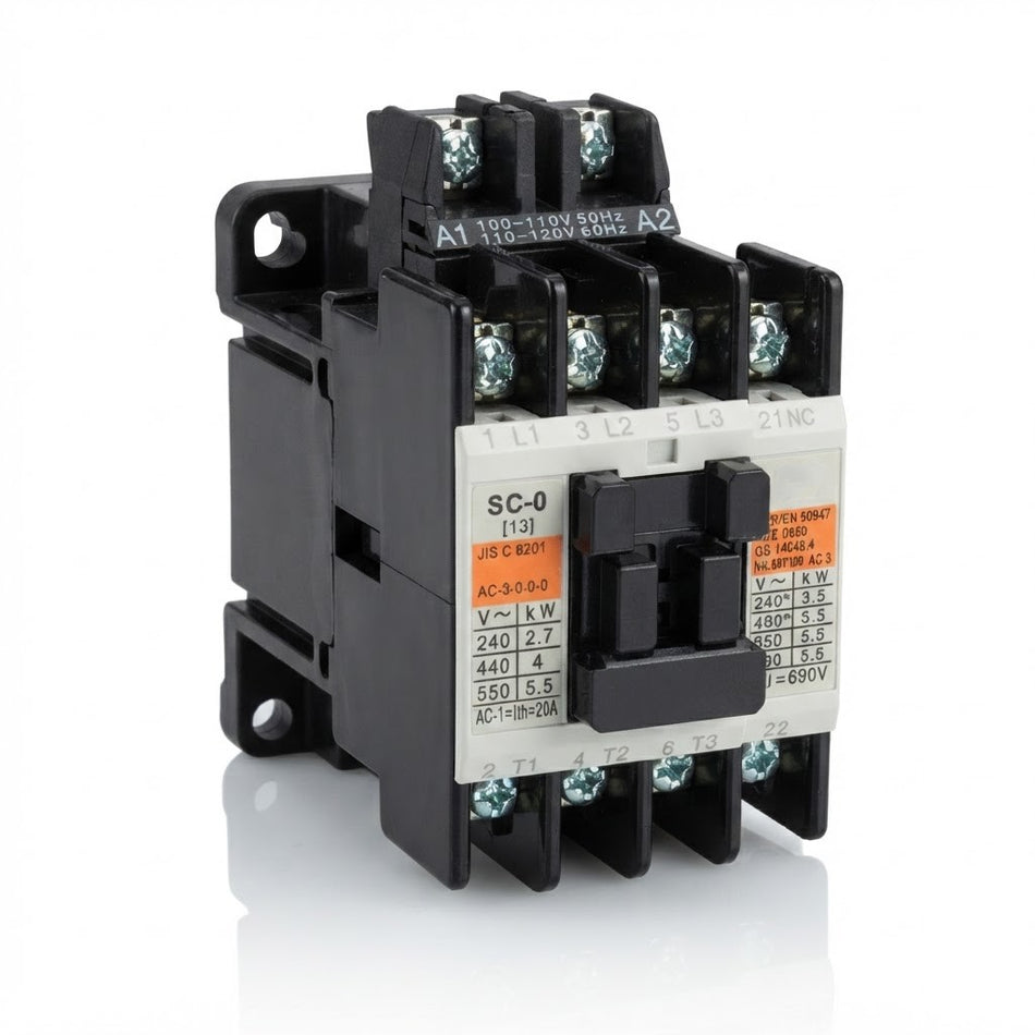 SC-0 ( Magnetik Kontaktor 3 Kutub/Pole )